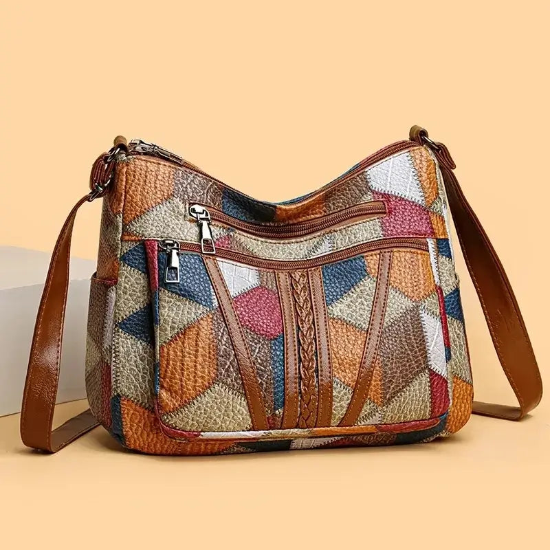 Onshoulderbag Vintage Multi-Pocket Crossbody Handbag