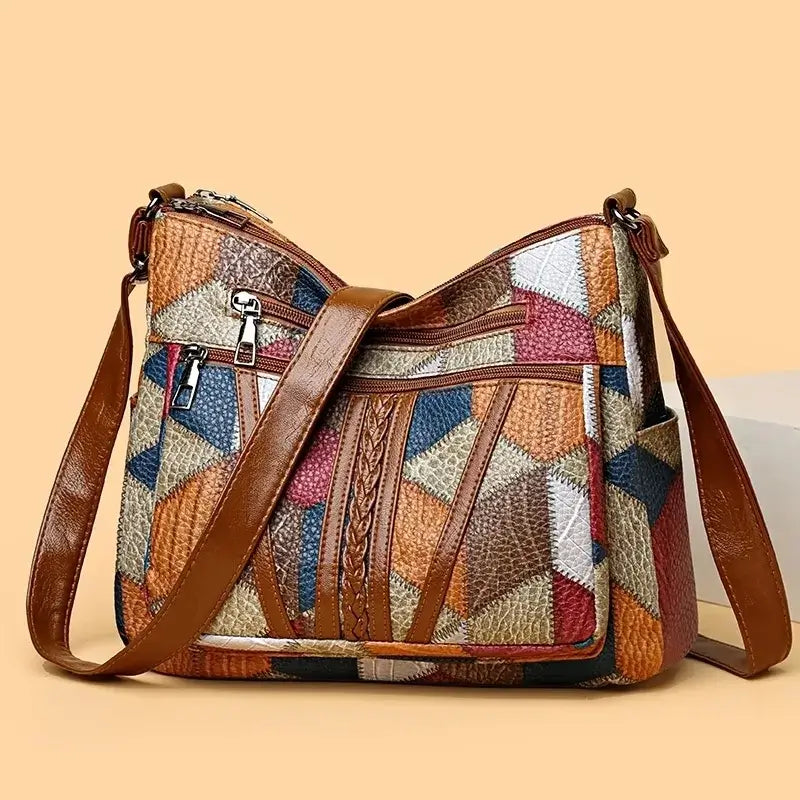 Onshoulderbag Vintage Multi-Pocket Crossbody Handbag