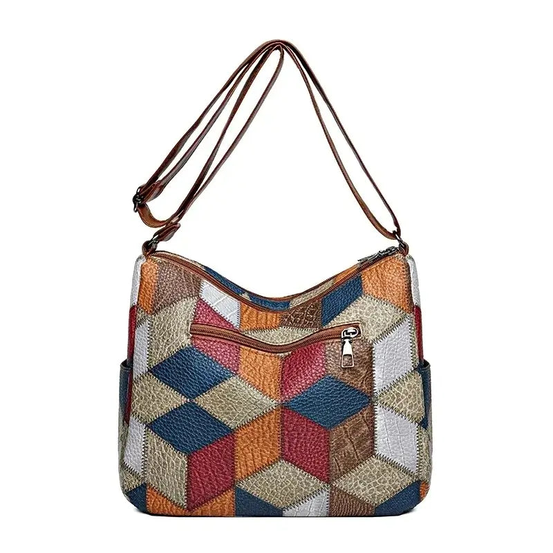 Onshoulderbag Vintage Multi-Pocket Crossbody Handbag