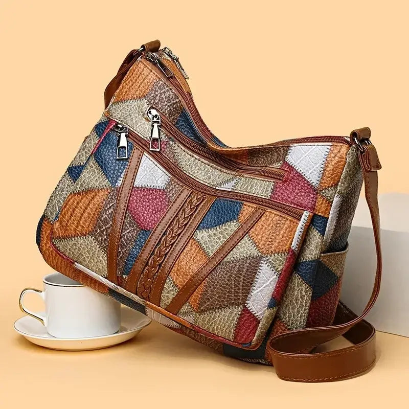 Onshoulderbag Vintage Multi-Pocket Crossbody Handbag