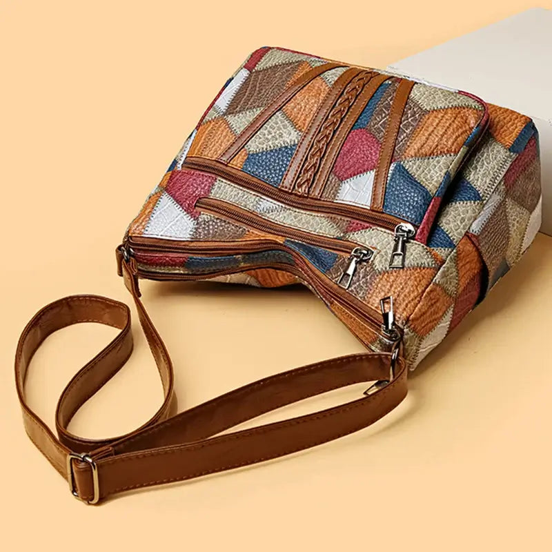 Onshoulderbag Vintage Multi-Pocket Crossbody Handbag