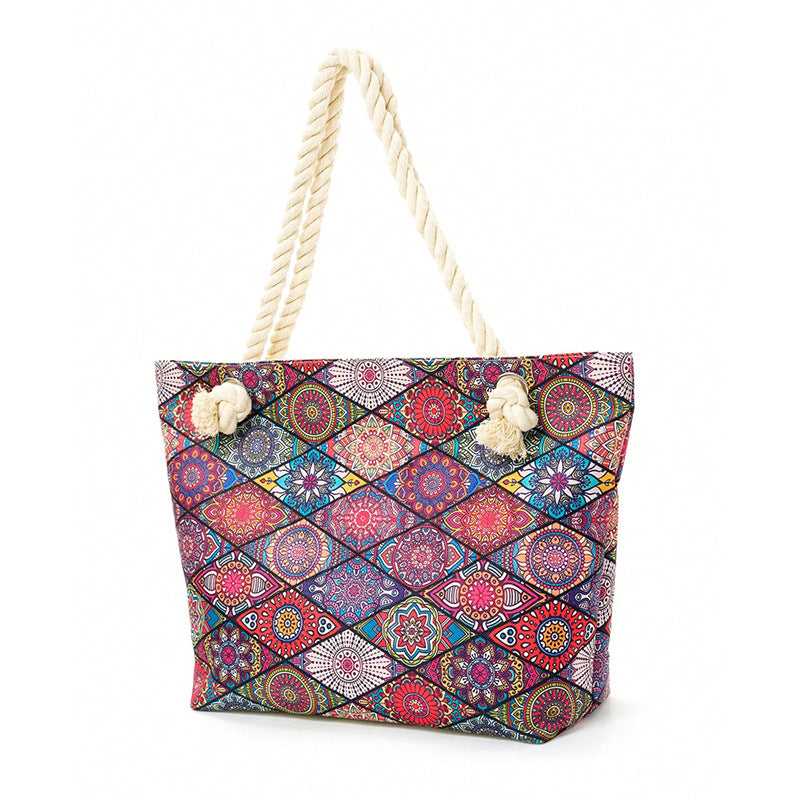 Onshoulderbag Vibrant Geometric Tote Bag - Stylish & Practical