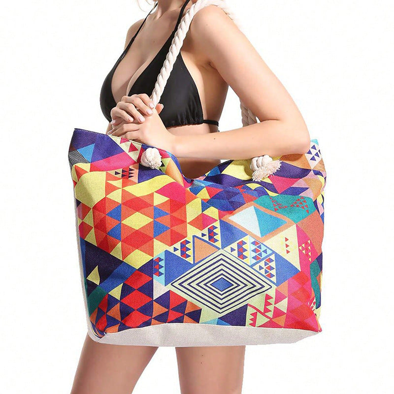 Onshoulderbag Vibrant Geometric Tote Bag - Stylish & Practical
