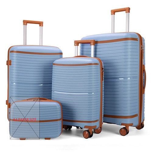 Onshoulderbag  6-Piece Brown Luggage Set - Stylish Travel Solution