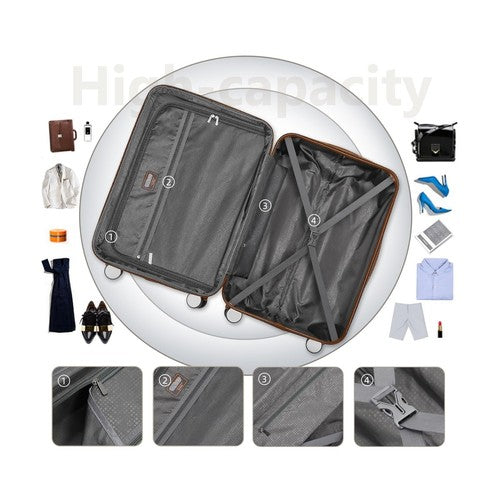 Onshoulderbag LARVENDER 5-Piece Expandable Luggage Set