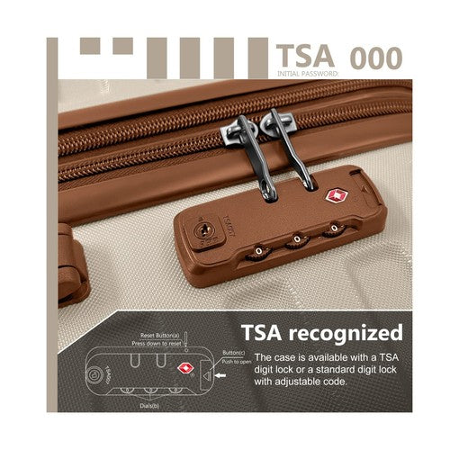 Onshoulderbag LARVENDER 5-Piece Expandable Luggage Set